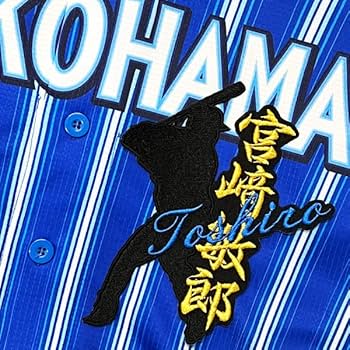 Amazon | 横浜DeNAベイスターズ 刺繍ワッペン 宮崎 ネーム付